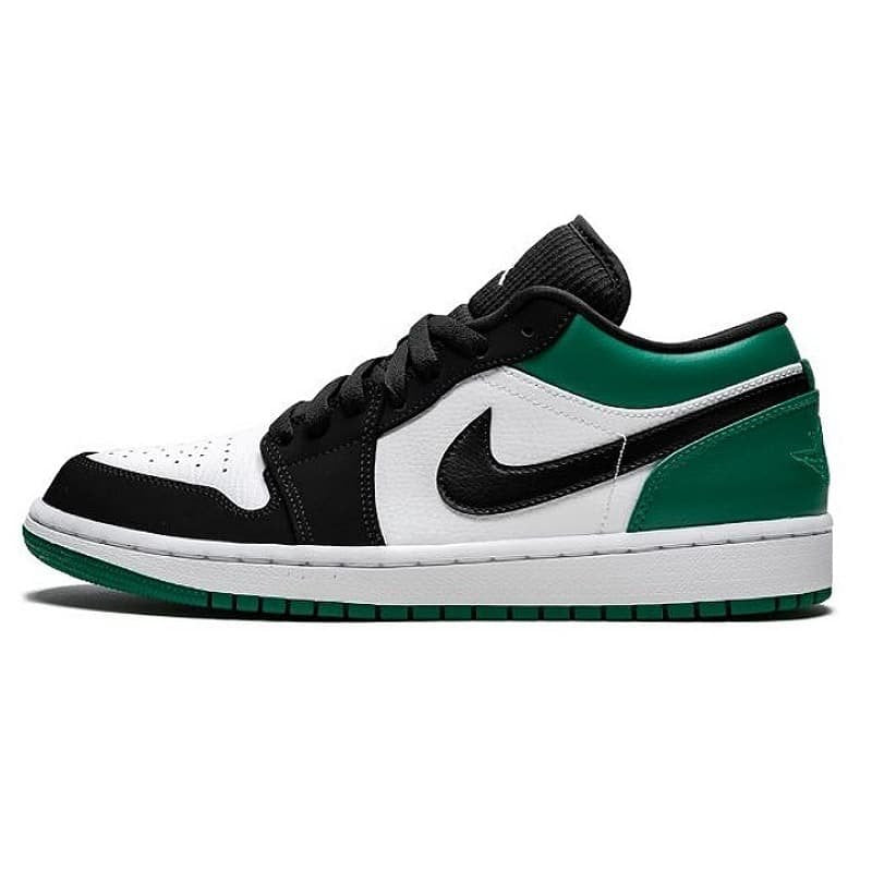 Air Jordan 1 Low White Black Mystic Green
