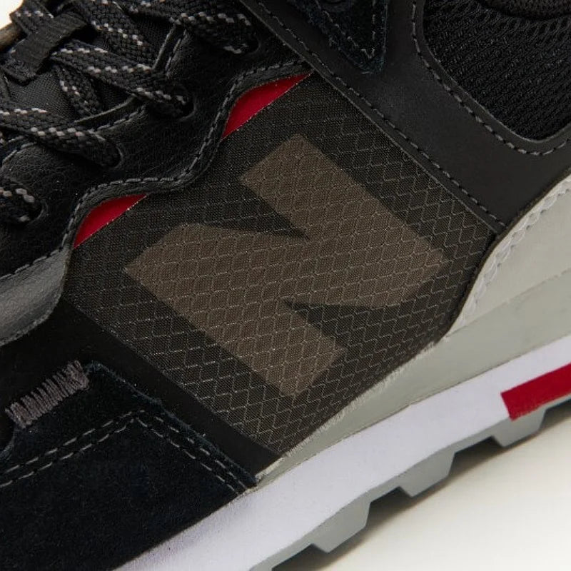 New Balance 574 Black/Team Red