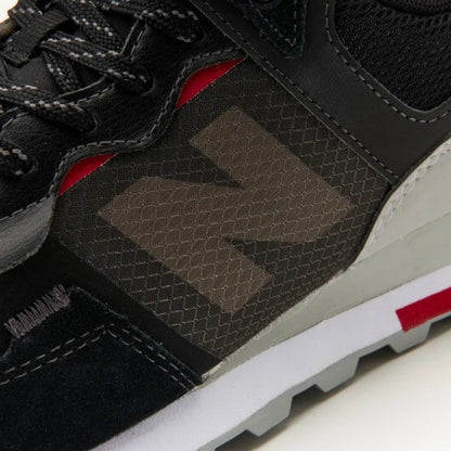 New Balance 574 Black/Team Red