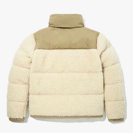 The North Face Sherpa Nuptse Jacket "Bleached Sand And Kelp Tan"