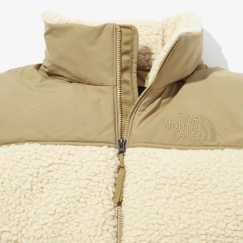 The North Face Sherpa Nuptse Jacket "Bleached Sand And Kelp Tan"
