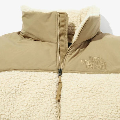 The North Face Sherpa Nuptse Jacket "Bleached Sand And Kelp Tan"