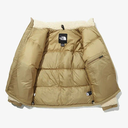 The North Face Sherpa Nuptse Jacket "Bleached Sand And Kelp Tan"