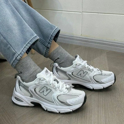 New Balance 530 White Silver Metallic