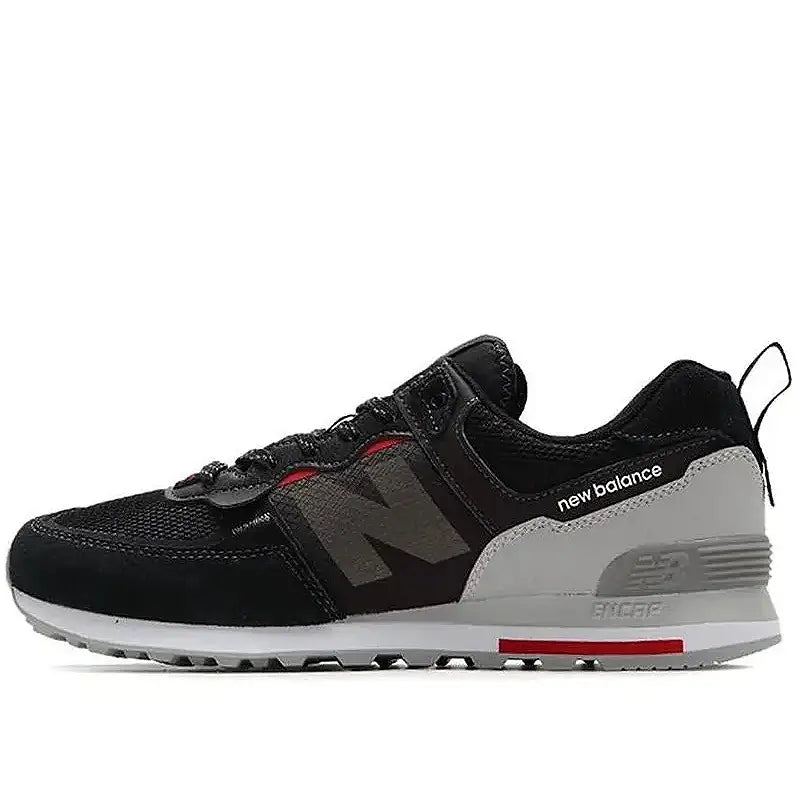 New Balance 574 Black/Team Red