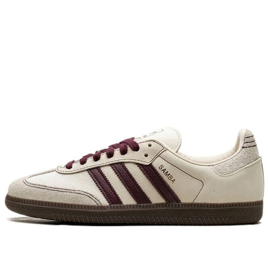 Adidas Samba OG Wonder White Maroon