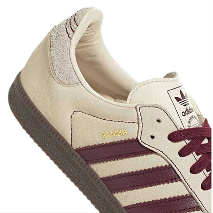 Adidas Samba OG Wonder White Maroon