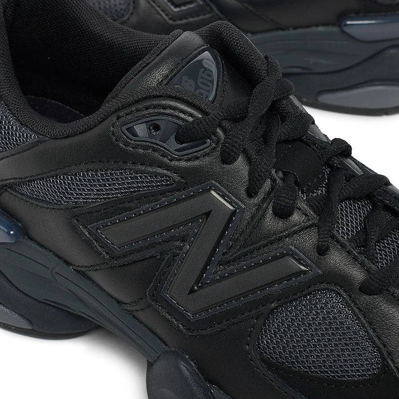 New Balance 9060 Triple Black Leather