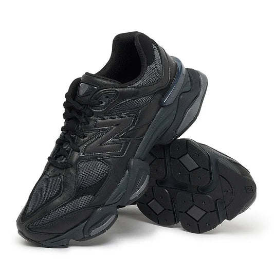 New Balance 9060 Triple Black Leather