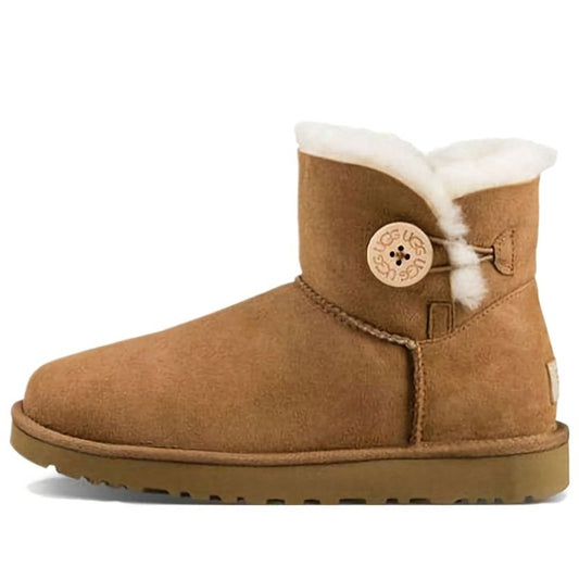 UGG Boots Mini Bailey II Button Chestnut