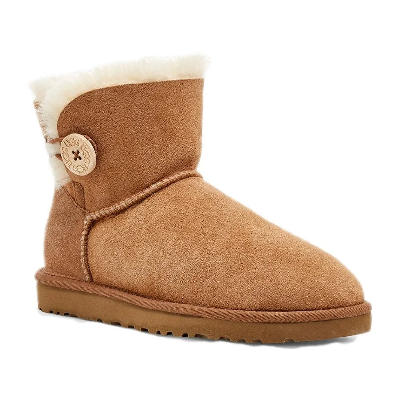 UGG Boots Mini Bailey II Button Chestnut