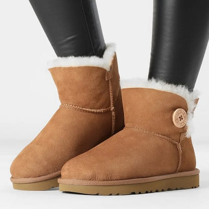 UGG Boots Mini Bailey II Button Chestnut