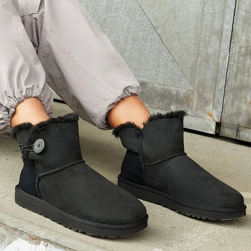 UGG Boots Mini Bailey Button II Black