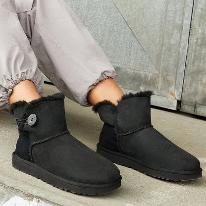 UGG Boots Mini Bailey Button II Black
