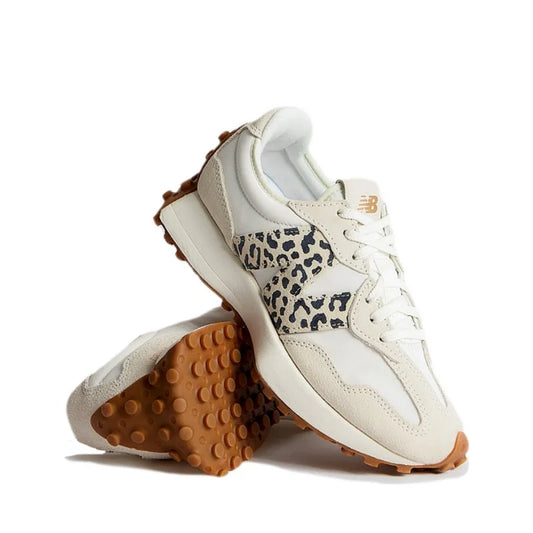 New Balance 327 White Leopar