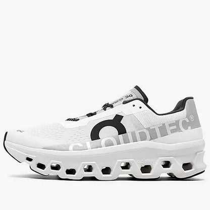 On Cloudmonster  Running white