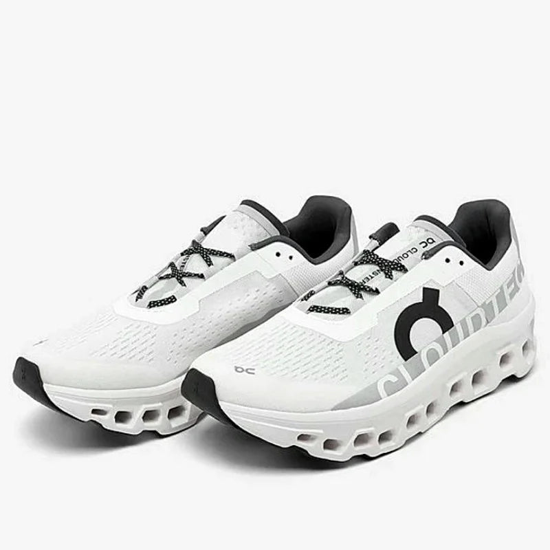 On Cloudmonster  Running white