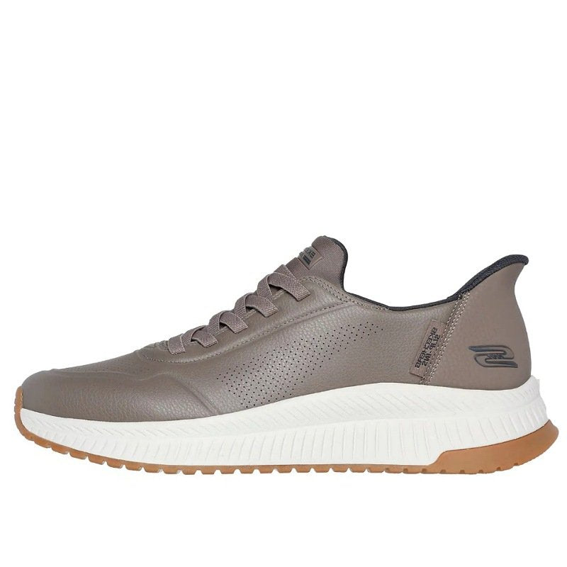 Skechers Slip-ins BOBS Sport Squad 4 Direct Step Shoes Taupe Brown