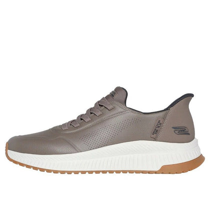 Skechers Slip-ins BOBS Sport Squad 4 Direct Step Shoes Taupe Brown
