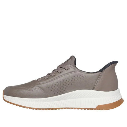 Skechers Slip-ins BOBS Sport Squad 4 Direct Step Shoes Taupe Brown