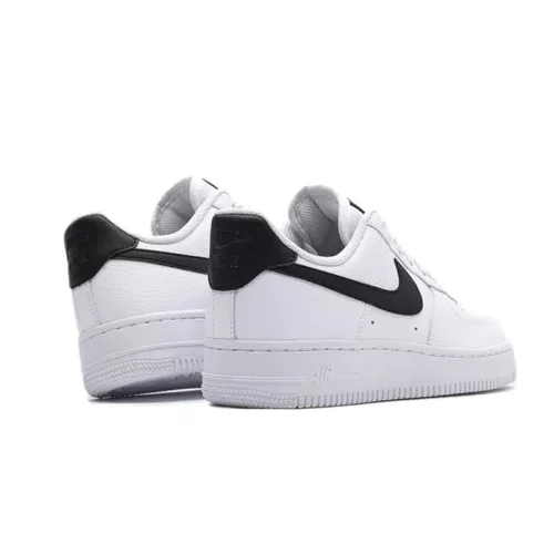 Nike Air Force 1 Low '07 White Black Pebbled Leather – Image 2