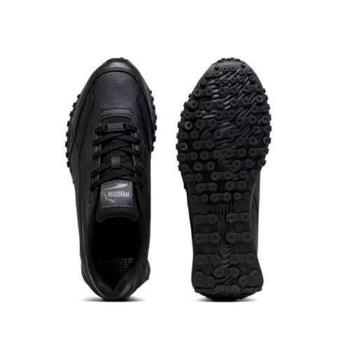 PUMA Blacktop Rider Leather 'Black' – Image 3
