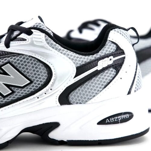 New Balance 530 White Silver Black – Image 4