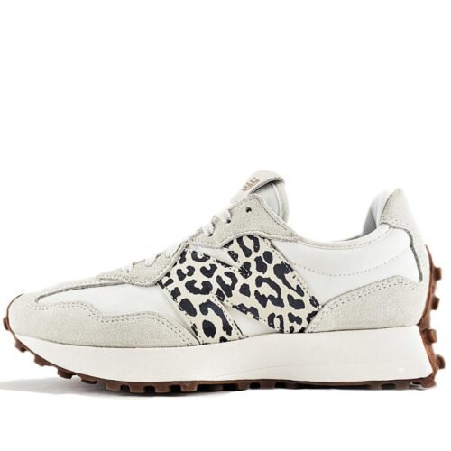 New Balance 327 White Leopar