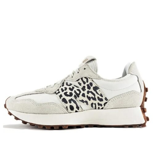 New Balance 327 White Leopar